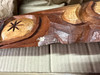 40 Inch Carved Wood Tiki God Masks Home Decor Set of 3 Additional Image 6