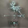 Verdigris Copper Flying Pig Weathervane Additional image