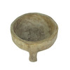 Rustic Carved Wooden Molcajete Style Decorative Bowl 12 Inch Diameter Additional image