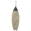 16 Inch Carved Wood & Metal Surfboard Wall Hanging Beach Home Decor Art Set of 2 Additional image