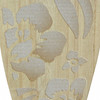 16 Inch Carved Wood & Metal Flower Surfboard Wall Hanging Beach Home Decor Art Additional image