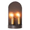 Irvins Country Tinware Arch Sconce in Kettle Black Main image