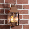 Irvins Country Tinware Barn Outdoor Wall Light in Solid Weathred Brass - 3 Light Additional image