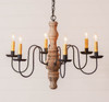 Irvins Country Tinware 6-Arm Gettysburg Chandelier  in Hartford Buttermilk Additional image