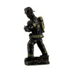 Firefighter Carrying Child Metallic Bronze Statue 11 Inches Tall Additional image