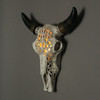 Western Steer Skull Wall Or Table Accent Lamp w/ Removable Metal Stand LED Bulb Additional image