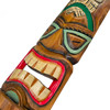 Set of 2 Tiki Mask Bat and Owl Totem Hand Carved Wall Decor Sculpture 40 Inch Additional image
