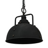 Rustic Industrial 11 inch Black Metal Dome Pendant Light Ceiling Fixture Main image