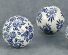 AA Importing Set of Six 2.5" Blue and White Decorative Balls Additional image