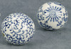 AA Importing Set of Six 2.5" Blue and White Decorative Balls Additional image