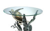 Bronze Finish Sea Turtle Glass Top Table Additional image