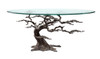 Cypress Tree Aluminum and Glass Coffee Table Main image