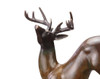 Antiqued Brass Contemporary 10 Point Buck Deer Statue Additional image