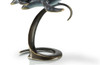 Whale Pair on Wave Brass Statue Additional image