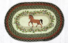 Earth Rugs OP-427 Horse Oak Leaf Oval Patch 20" x 30" Main image