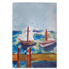 Betsy Drake Two Sailboats Guest Towel Main image