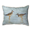 Zippered Betsy Drake Yellow Legs Coastal Outdoor Pillow 20 Inch x 24 Inch Main image