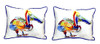 Pair of Betsy Drake Heathcliff Pelican Large Indoor/Outdoor Pillows 16 X 20 Main image