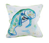 Betsy Drake Betsy's Manatee Indoor/Outdoor Decorative Throw Pillow 18in. Main image