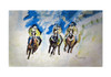 Betsy Drake Three Racing Horseracing 30 X 50 Inch Floral Comfort Floor Mat Main image
