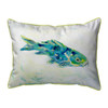 Betsy Drake Blue Koi Fish Extra Large 20 X 24 Indoor / Outdoor Pillow Main image