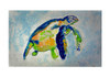 Betsy Drake Blue Sea Turtle 30 Inch By 50 Inch Comfort Floor Mat Main image