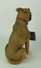 Boxer Dog with Double Sided Sign Indoor/Outdoor Statue Additional image