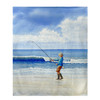 Betsy Drake Surf Fishing Fleece Throw Main image