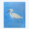 Betsy Drake Stalking Snowy Egret Throw Main image