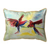 Betsy Drake Parrot Gossip Extra Large Zippered Pillow 20x24 Main image