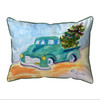 Betsy Drake Green Truck Extra Large Zippered Pillow 20x24 Main image