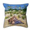 Betsy Drake Conch Found 22x22 Extra Large Zippered Indoor/Outdoor Pillow Main image