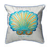 Betsy Drake Ray's Scallop Extra Large Zippered Pillow 22x22 Main image