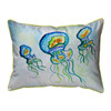 Betsy Drake Three Jellyfish Extra Large Zippered Pillow 20x24 Main image