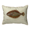 Betsy Drake Flounder Extra Large Zippered Indoor/Outdoor Pillow 20x24 Main image