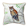 Betsy Drake Great Horned Owl Large Indoor/Outdoor Pillow 18x18 Main image