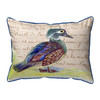 Betsy Drake Female Wood Duck Script Large Indoor/Outdoor Pillow 16x20 Main image