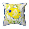 Betsy Drake Yellow Tang Large Indoor/Outdoor Pillow 18x18 Main image