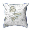 Nautical Map Pillow - Extra Large - 20x24 - Isle of Shoals Main image