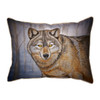 Betsy Drake Grey Wolf Large Indoor/Outdoor Pillow 16x20 Main image