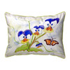 Betsy Drake Pansies Large Indoor/Outdoor Pillow 16x20 Main image