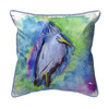 Betsy Drake Little Blue Heron Large Indoor/Outdoor Pillow 18x18 Main image