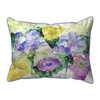 Betsy Drake Watercolor Garden Large Indoor/Outdoor Pillow 16x20 Main image