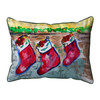 Betsy Drake Christmas Stockings Large Indoor/Outdoor Pillow 16x20 Main image