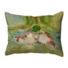 Betsy Drake Mallards Right Large Indoor/Outdoor Pillow 16x20 Main image