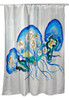 Betsy Drake Multi Jellyfish Shower Curtain Main image