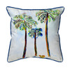 Betsy Drake Three Palms Large Indoor/Outdoor Pillow 18x18 Main image