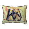 Betsy Drake Penguins Large Indoor/Outdoor Pillow 16x20 Main image
