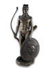 Roman/Greek God Apollo with Shield and Bow Bronzed Statue Main image