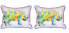 Pair of Betsy Drake Rhino Large Indoor/Outdoor Pillows 16 Inch x 20 Inch Main image